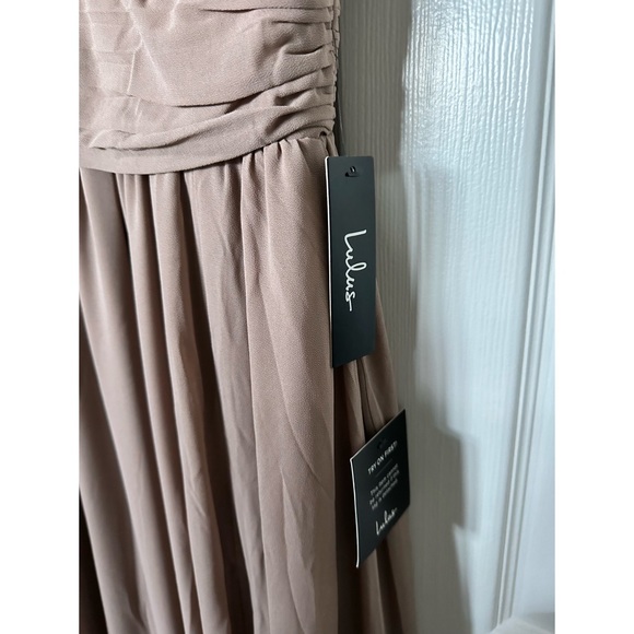 Heavenly Hues Taupe Maxi Dress - Picture 4 of 4